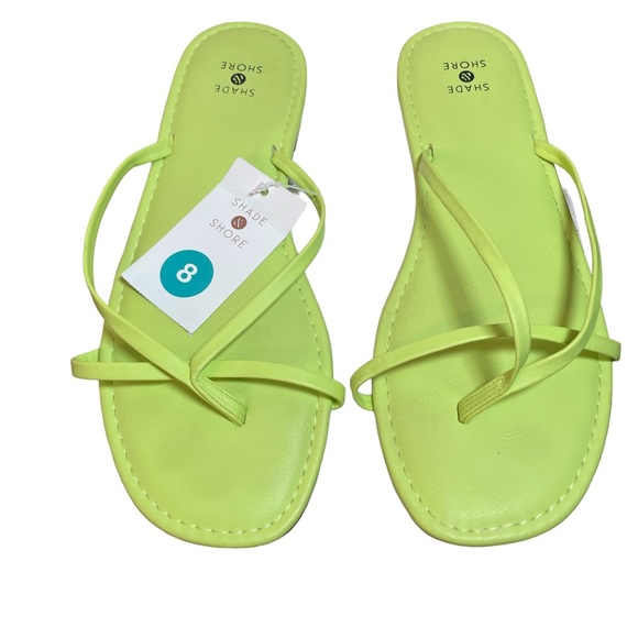 Shade & Shore Shoes Nwt Shade Shore Cute Neon Lime Green Sandals